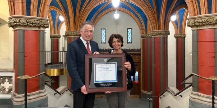 国際協力研究科の小川啓一教授が、米国コロンビア大学からHarold J. Noah Distinguished Alumni Awardを授与されました